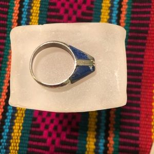 Lapis Lazuli  & 950 Silver Indonesian Ring